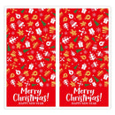 (Style 2) 50 Sheet Christmas Gift Sealing Sticker Set with 100 Stickers - 100 x 50 mm Rectangular Holiday Labels for Gift Boxes, Wrapping, Packaging and Envelopes-1