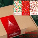(Style 2) 50 Sheet Christmas Gift Sealing Sticker Set with 100 Stickers - 100 x 50 mm Rectangular Holiday Labels for Gift Boxes, Wrapping, Packaging and Envelopes-3