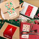 (Style 2) 50 Sheet Christmas Gift Sealing Sticker Set with 100 Stickers - 100 x 50 mm Rectangular Holiday Labels for Gift Boxes, Wrapping, Packaging and Envelopes-4