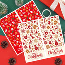 (Style 2) 50 Sheet Christmas Gift Sealing Sticker Set with 100 Stickers - 100 x 50 mm Rectangular Holiday Labels for Gift Boxes, Wrapping, Packaging and Envelopes-5