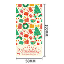 (Style 3) 50 Sheet Christmas Gift Sealing Sticker Set with 100 Stickers - 100 x 50 mm Rectangular Holiday Labels for Gift Boxes, Wrapping, Packaging and Envelopes-7
