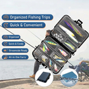 Fishing Tackle Box 2 Pack - Double Sided Portable Lure Storage Cases with Multiple Compartments, Secure Latch and Wrist Lanyard for Hooks, Sinkers and Small Fishing Accessories-3
