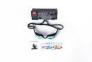 Adult mirrored lens swimming goggles gold-3