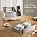 Hoper Layer Electric Food Steamer 16L Large Capacity 10 Second Start 24H Timer Independent Water Tank-5