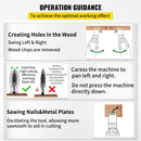 100PCS Oscillating Saw Blades, Quick Release Multitool Blades Kit, HCS Tool Blades for Wood Plastic, Compatible with Dewalt Dremel Fein Worx Bosch Makita Milwaukee-6