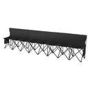 8 Seat Portable Folding Sport Bench Outdoor Camping Chair with Carry Bag-10