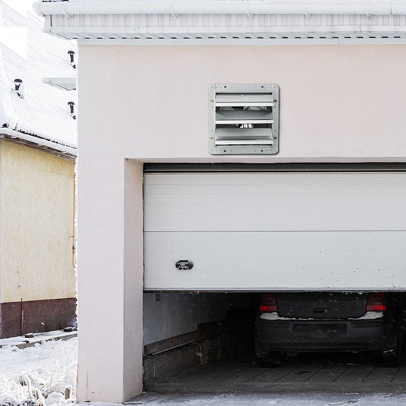 VEVOR Shutter Exhaust Fan, 254 mm High-speed 1400RPM 753 CFM, Aluminum Wall Mount Attic Fan with AC-motor, Ventilation and Cooling for Greenhouses, Garages, Sheds, Shops