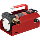 Fuel Transfer Pump, 12V DC, 10 GPM, 8 m Lift, Portable Electric Diesel Transfer Extractor Pump Kit with Automatic Shut-off Nozzle, Delivery & Suction Hose for Diesel, Kerosene, Transformer Oil-12