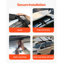 Soft Roof Rack Pads 33in 176lbs Load Capacity for Kayak Canoe Surfboard Luggage-5