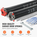 Garage Door Torsion Springs Pair of 0.218 x 2 x 23inch with Winding Bars-2