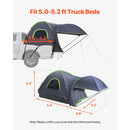 Truck Tent 5.0-5.2ft Waterproof PU2000 Truck Bed Camping Tent 2-3 Person-3
