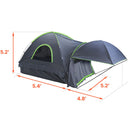 Truck Tent 5.0-5.2ft Waterproof PU2000 Truck Bed Camping Tent 2-3 Person-8