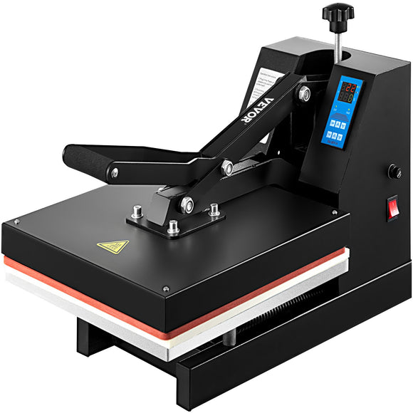 VEVOR Heat Press 15X15 Inch Heat Press Machine Industrial Quality Power T Shirt Heat Press Sublimation Machine Clamshell Heat Press Machine for T Shirts