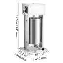 Electric Sausage Stuffer 15L Variable Speed Sausage Maker Stainless Steel-8