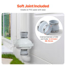 4" to 4.5" Radon Mitigation Fan System Quiet 190CFM Inline Duct Waterproof-5