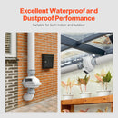 VEVOR 4" to 4.5" Radon Mitigation Fan System Quiet 260CFM Inline Duct Waterproof-4