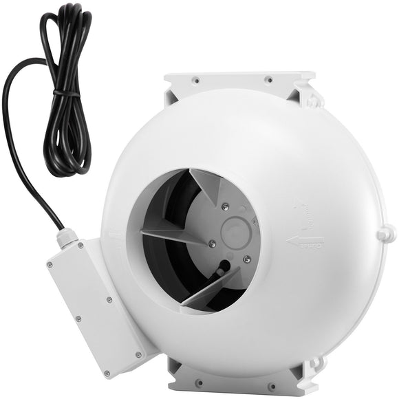 4" to 4.5" Radon Mitigation Fan System Quiet 380CFM Inline Duct Waterproof
