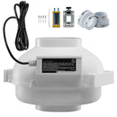 6" to 4.5" Radon Mitigation Fan System Kit Quiet 380 CFM Inline Duct Fan-1