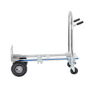 Aluminum Hand Truck, 2 in 1, 363 kg Max Load Capacity, Heavy Duty Industrial Convertible Folding Hand Truck and Dolly, Utility Cart Converts from Hand Truck to Platform Cart with Rubber Wheels-12
