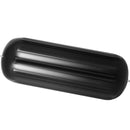 VEVOR Boat Fenders, 10" x 28" Ribbed Fender, 4 Pack Boat Bumpers, Hole Through Middle Ribbed Inflatable Boat Fender with 4 Ropes, for Pontoon Boat Sailboat, Ski Boat, Black-9