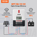 VEVOR 20A MPPT Solar Charge Controller, Auto DC Input, Solar Panel Regulator Charger with LCD Display Temperature Sensor Cable, for Sealed(AGM), Gel, Flooded and Lithium Battery Charging-2