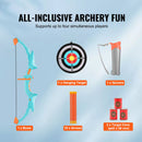 Kids Bow and Arrow Set LED Light Up Outdoor Archery Kit Children 10 Arrows-2