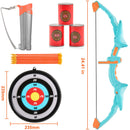 Kids Bow and Arrow Set LED Light Up Outdoor Archery Kit Children 10 Arrows-8