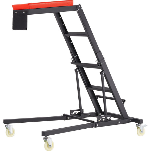 Automotive Topside Creeper, with Adjustable Height 48" to 76", 181.44KGS Capacity High Creeper, 4 Swivel Caster Wheels, Heavy Duty Foldable Creeper for Auto Repair and Maintenance