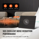 VEVOR Wood Slat Acoustic Panels 23.6 x 47.2 inch for Modern Wall Decor Black Oak-4