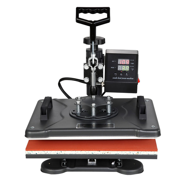 1400W Heat Press Machine 8 In 1 Sublimation Steel Frame Heat Presses with Temperature And Time Control (12X15INCH 8IN1)