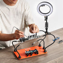 VEVOR Magnetic Helping Hands Soldering Station 3X LED Magnifying Lamp 5 Arms-7