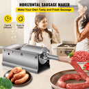 Manual Sausage Stuffer, 3 L / 7 LBS Horizontal Sausage Machine, Dual-Speed Meat Stuffer, Made of Food-Grade 304 Stainless Steel, Includes 5 Stuffing Tubes, for Home Kitchen Restaurant Commercial-2