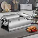 VEVOR Manual Sausage Stuffer, 3 L / 7 LBS Horizontal Sausage Machine, Dual-Speed Meat Stuffer, Made of Food-Grade 304 Stainless Steel, Includes 5 Stuffing Tubes, for Home Kitchen Restaurant Commercial-8