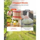 Fruit Wine Press Manual Press for Wine Making 4.75 Gal/18L Wood Basket-2