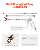 Airless Paint Spray Gun and Hose Kit 3600PSI with Extension Rods Filters-5