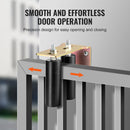 Sliding Gate Kit 6” Rolling Hardware with L-Bracket Adjustable for Door-5