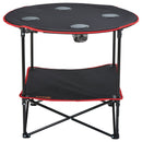 VEVOR Folding Camping Table, Outdoor Portable Side Tables, Lightweight Fold Up Table, 600D Oxford Fabric & Steel Ultra Compact Work Table with Large Storage & Carry Bag, For Beach Picnic, 28.3"x24"-11