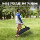 VEVOR Folding Camping Table, Outdoor Portable Side Tables, Lightweight Fold Up Table, Aluminum & Steel Ultra Compact Work Table with Large Storage and Carry Bag, For Beach, Picnic, Travel, 24x16 inch-3