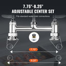 Commercial Faucet with Pre-Rinse Sprayer, 26" Height, 8" Center, 12" Swing Spout, Deck Mount Kitchen Sink Faucet, Brass Constructed Device with Pull Down Spray, for 1/2/3 Compartment Sink-6