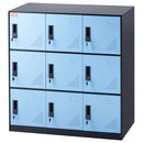 VEVOR 9 Doors Metal Storage Cabinet Employees Steel Storage Cabinet Office Black-9