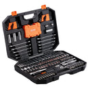VEVOR Mechanics Tool Set and Socket Set 1/4in 3/8in Drive 145 Pcs SAE and Metric-11