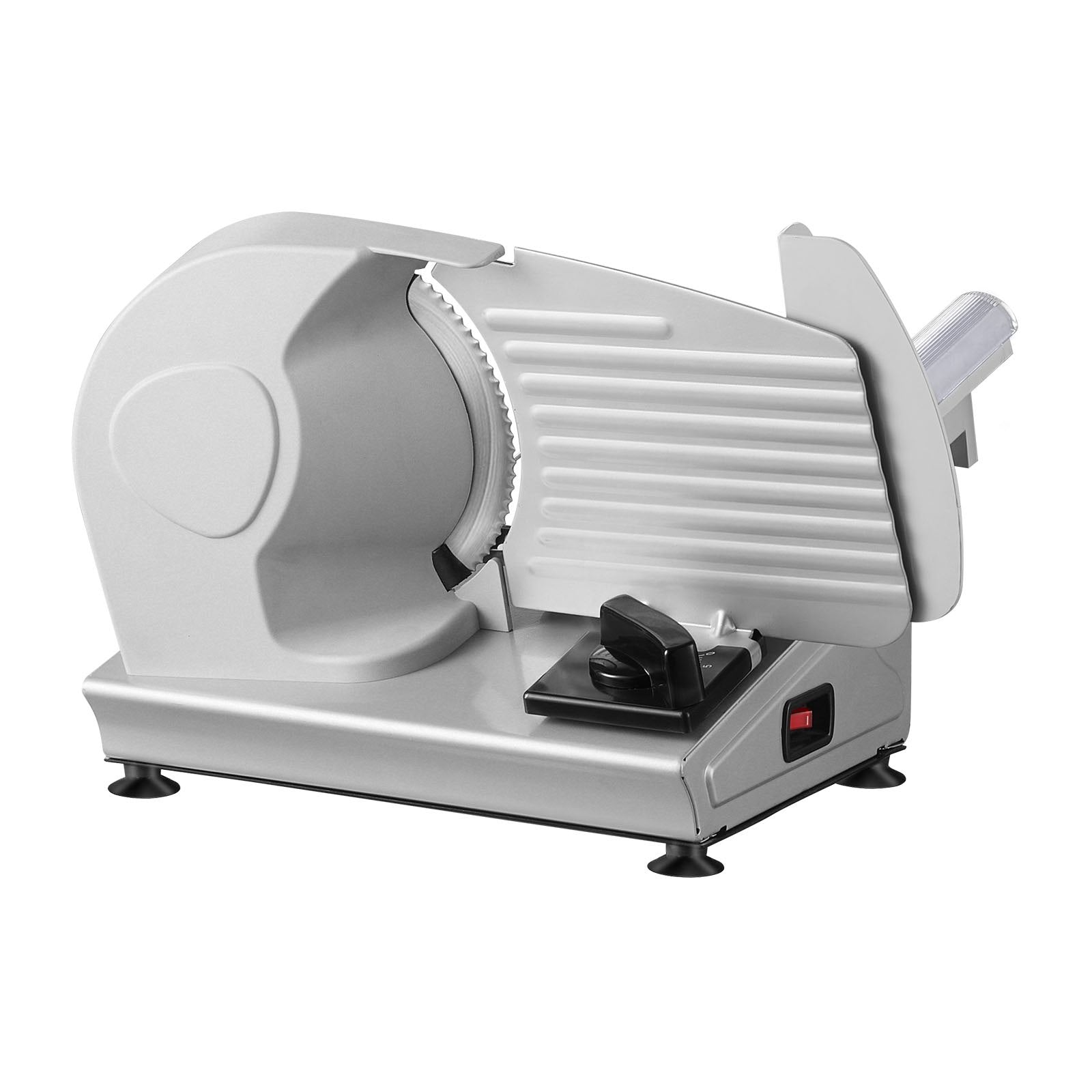 VEVOR Meat Slicer, 180W Electric Deli Food Slicer with 7.5" SUS420 Stainless Steel Blade and Blade Guard, 0 - 0.6 inch Adjustable Thickness for Home Use, Easy to Clean, Cut Meat, Bread, Ham and Cheese