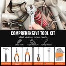 Tool Kit 132 Piece General Household Hand Tool Set with Portable Tool Case-2