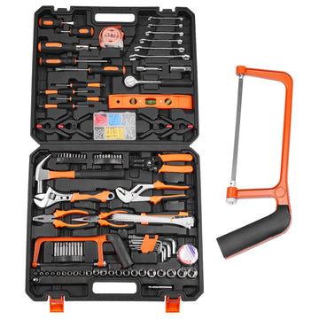 VEVOR Tool Kit 216 Piece General Household Hand Tool Set with Portable Tool Case
