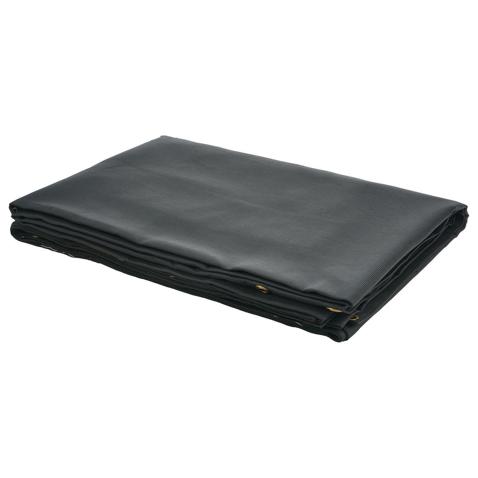 VEVOR Dump Truck Mesh Tarp, 5 x 14 ft, PVC Coated Black Heavy Duty Cover with 5.5" 18oz Double Pocket, Brass Grommets, Reinforced Double Needle Stitch Webbing Fits Manual or Electric Dump Truck System