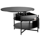 VEVOR Lift Top Coffee Table 35.3" Round Coffee Table for Living Room Black-10