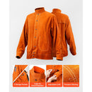 Flame-Resistant Welding Jacket Heavy Duty Leather Welding Jacket XL Size-5