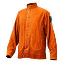 Flame-Resistant Welding Jacket Heavy Duty Leather Welding Jacket XL Size-10