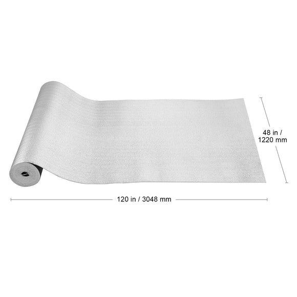 Double Reflective Insulation Roll Foam Core Radiant Barrier 120 x 48 Inch / 3 x 1.2M