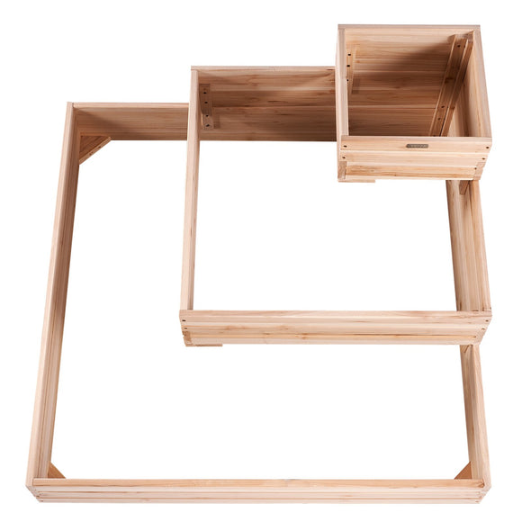 VEVOR Wooden Raised Garden Bed Planter Box 113 x 113 x 51 cm Flower Vegetable Herb